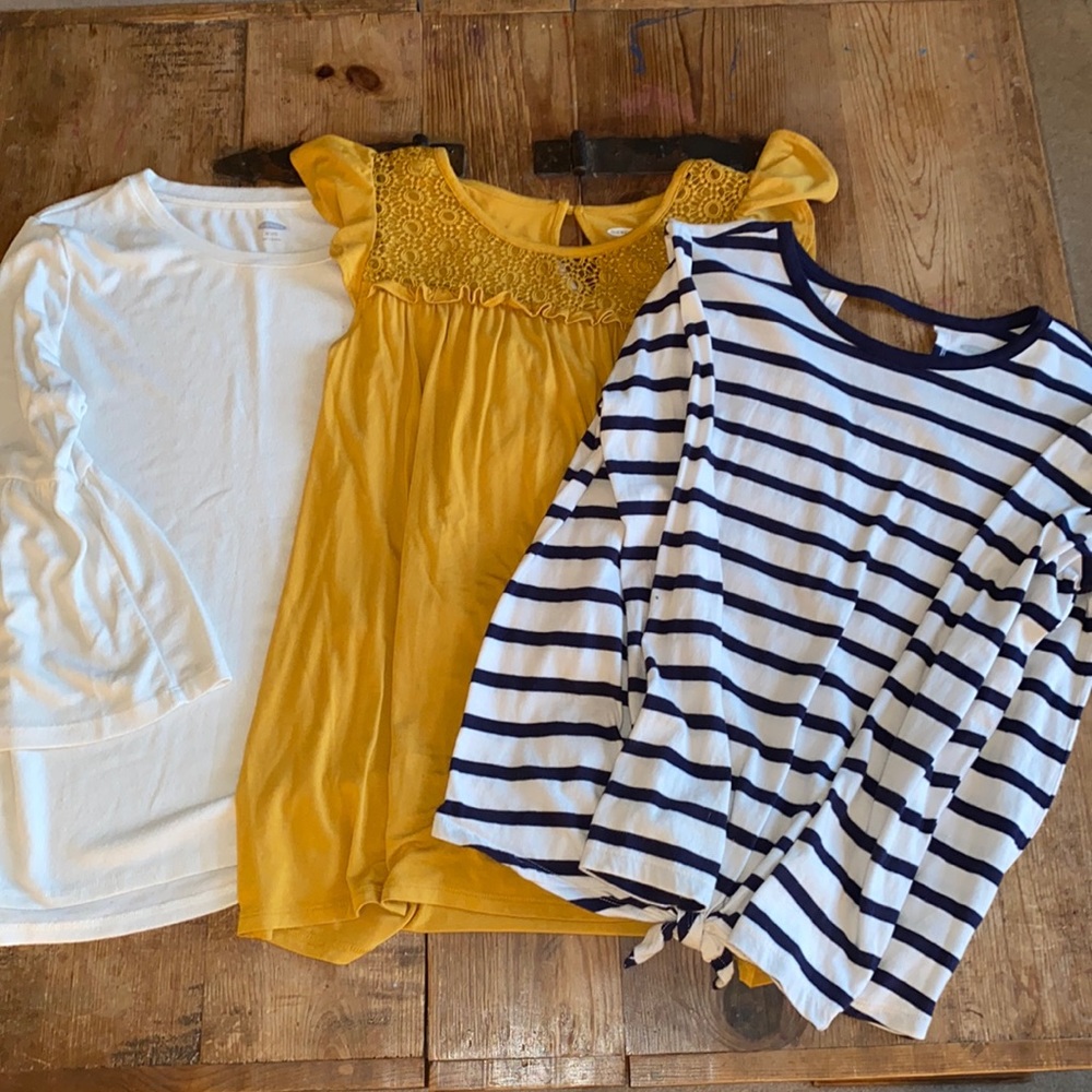 Bundle of 3 Navy Shirts size 14